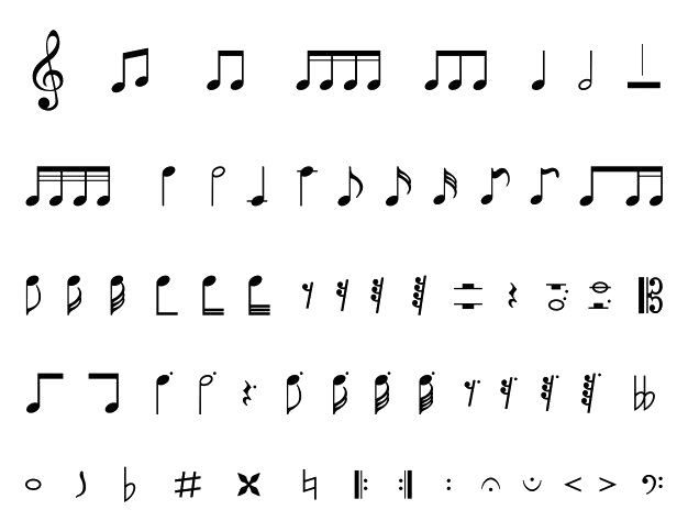 Music Symbols, Musical Icons, Note Graphics PNG Image