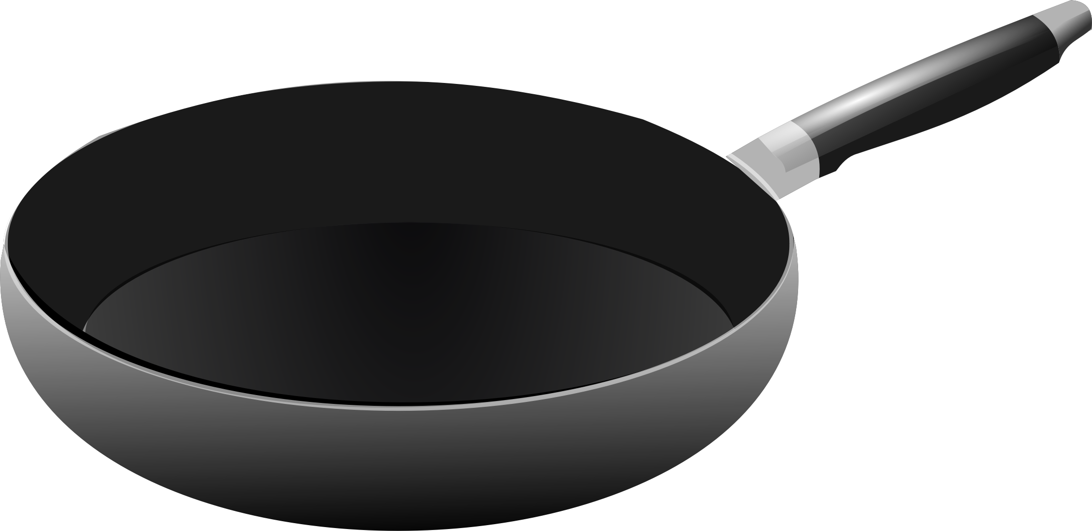 Frying Pan Silhouette, Kitchen Utensil, Cooking Tool PNG Image