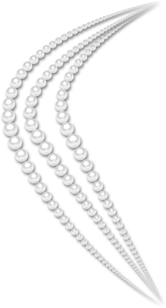 Pearls Clipart, Decorative, Pearl Design Free PNG