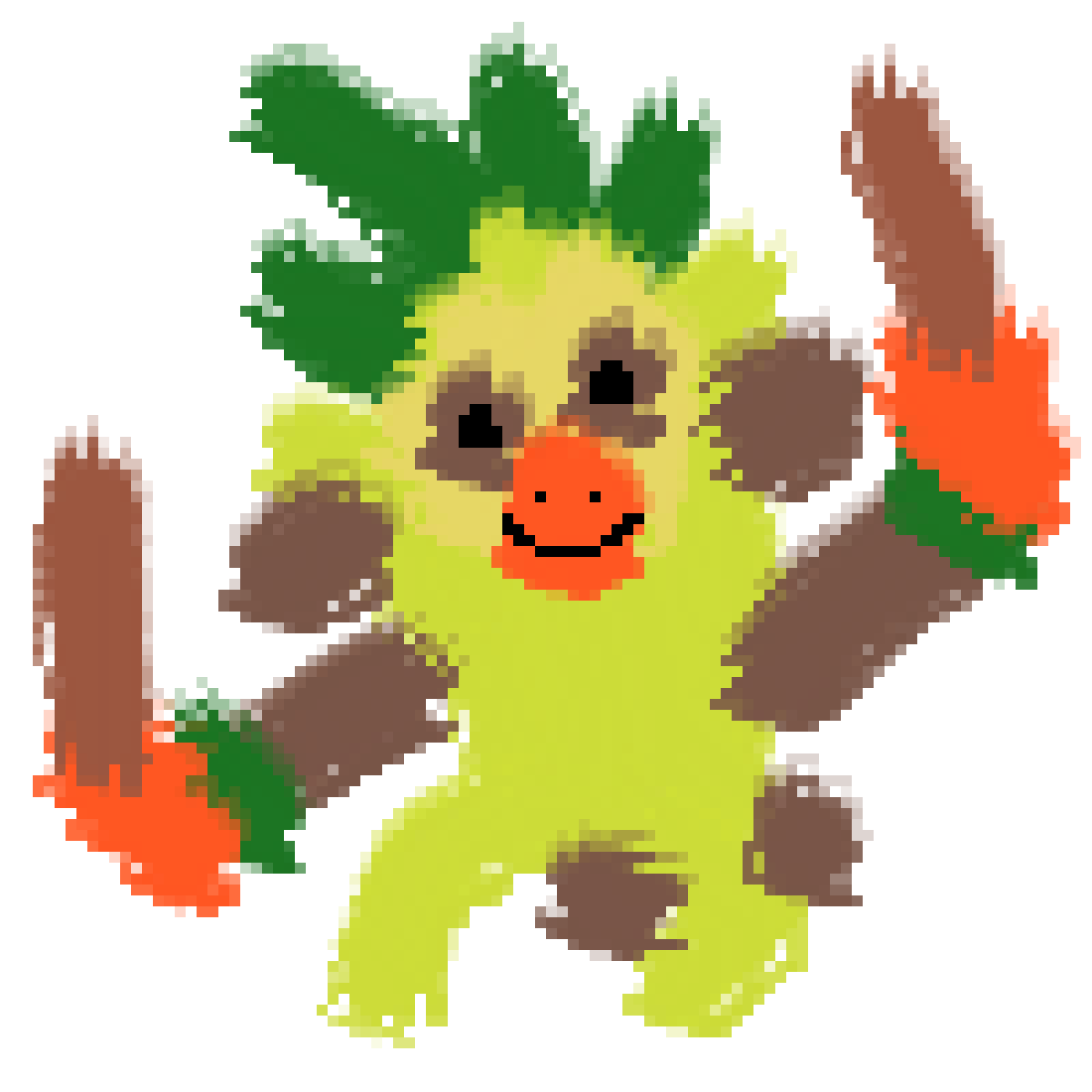 Thwackey, Pokemon, Art PNG