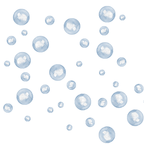 Bubbles Texture, Soft Orbs, Aqua Pattern Transparent