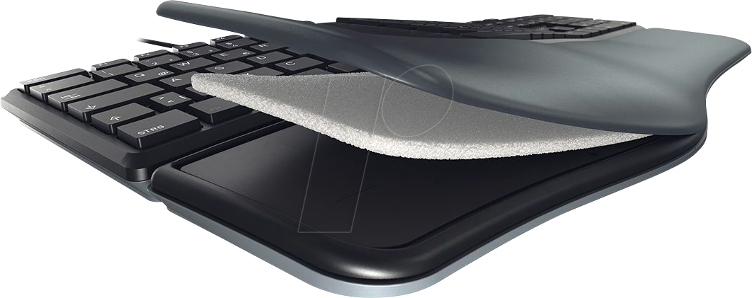 Ergonomic Keyboard, Clear, Visuals Free PNG