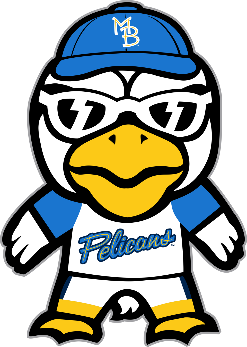 Myrtle Beach Pelicans, Baseball Team, Sports Logo Transparent PNG