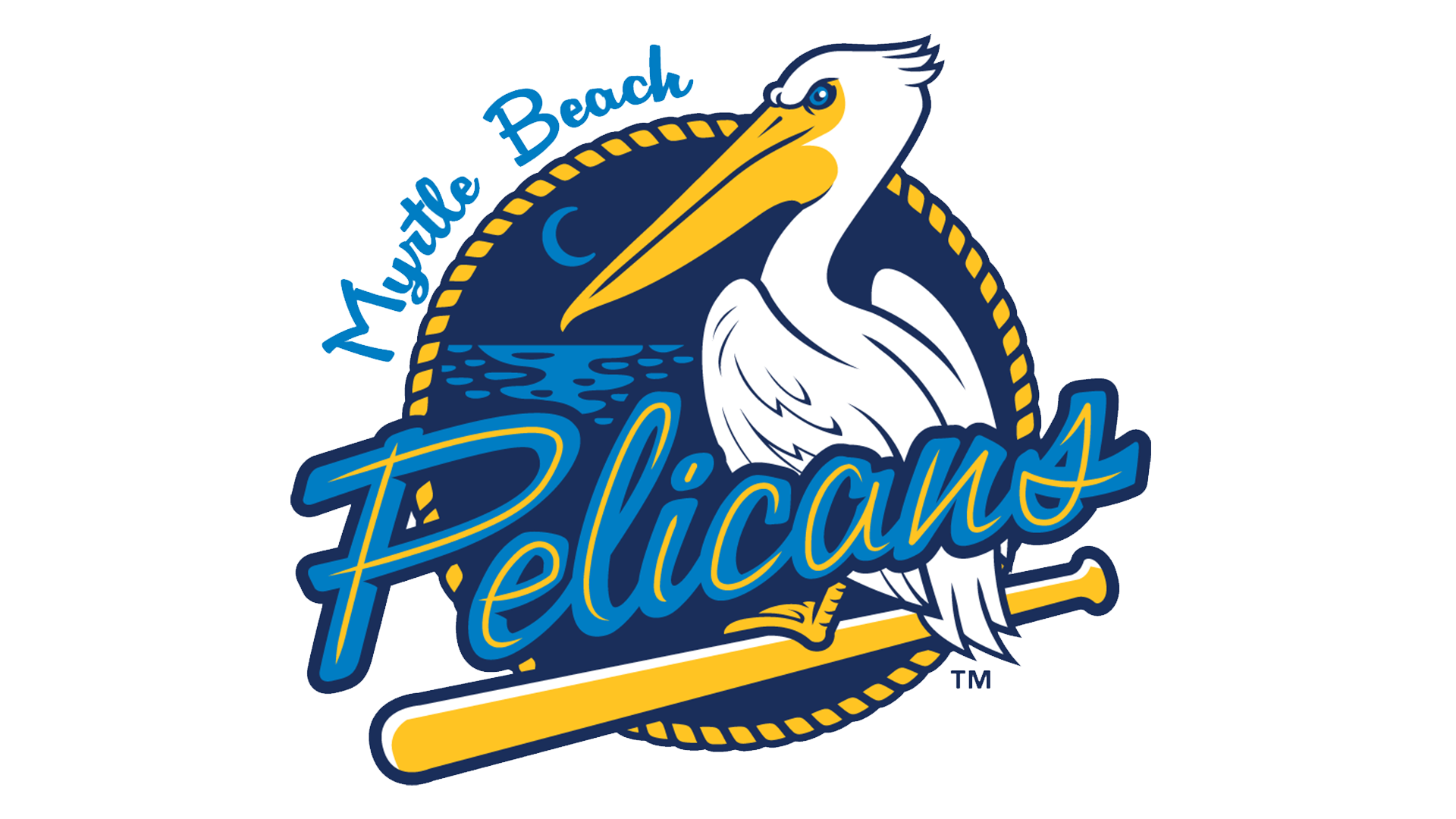 Myrtle Beach Pelicans Logo, Baseball, Team Emblem PNG Image