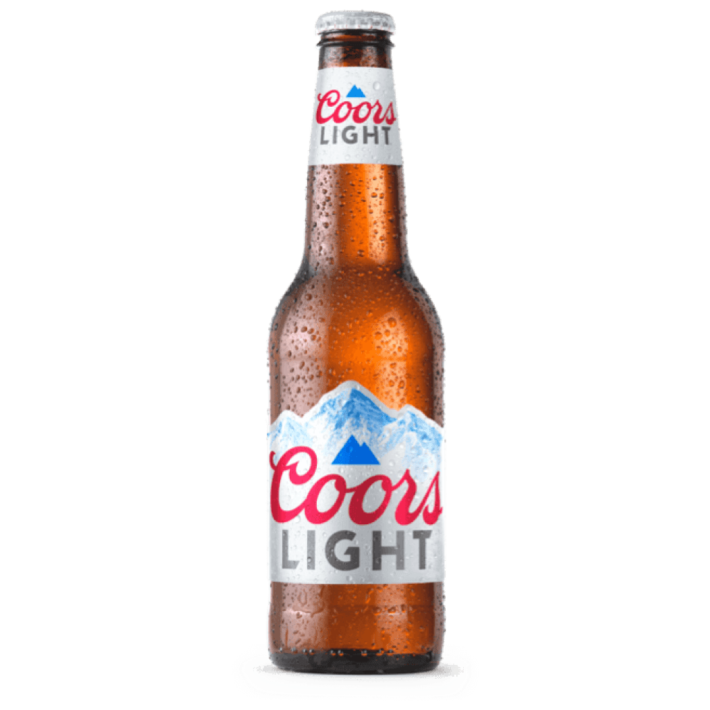 Coors Light Bottle, Beer, Beverage Container Transparent