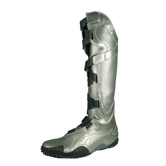 Silver Footwear, Stylish Boots, Fashion Accessories PNG