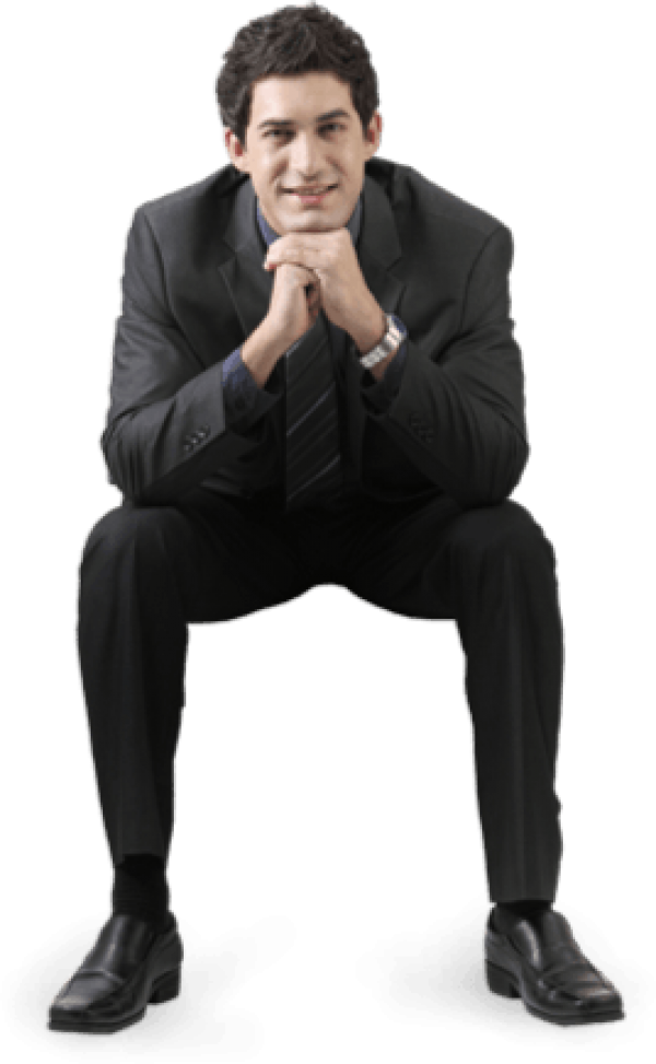 Businessman, Sitting, No Background PNG Image