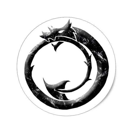 Circle Dragon Outline Transparent PNG