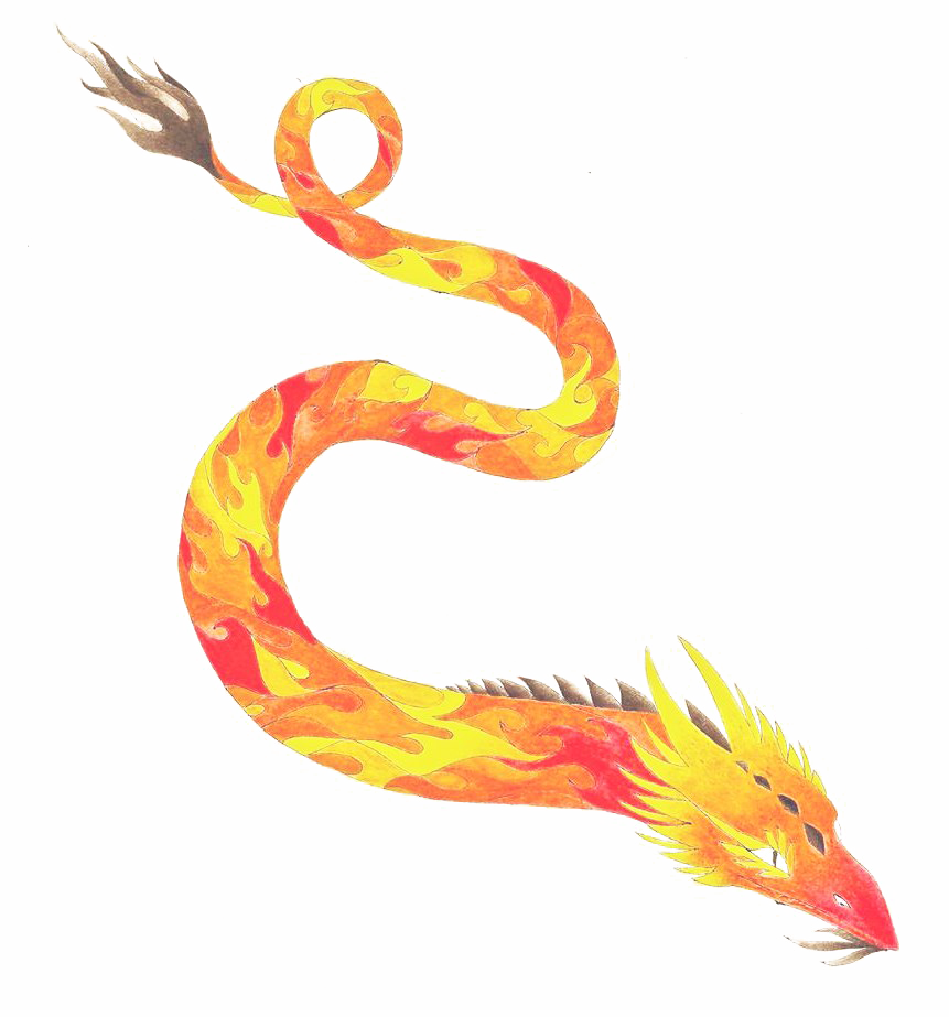 Fire Dragon Visuals, Flames, Fiery Creature Free PNG