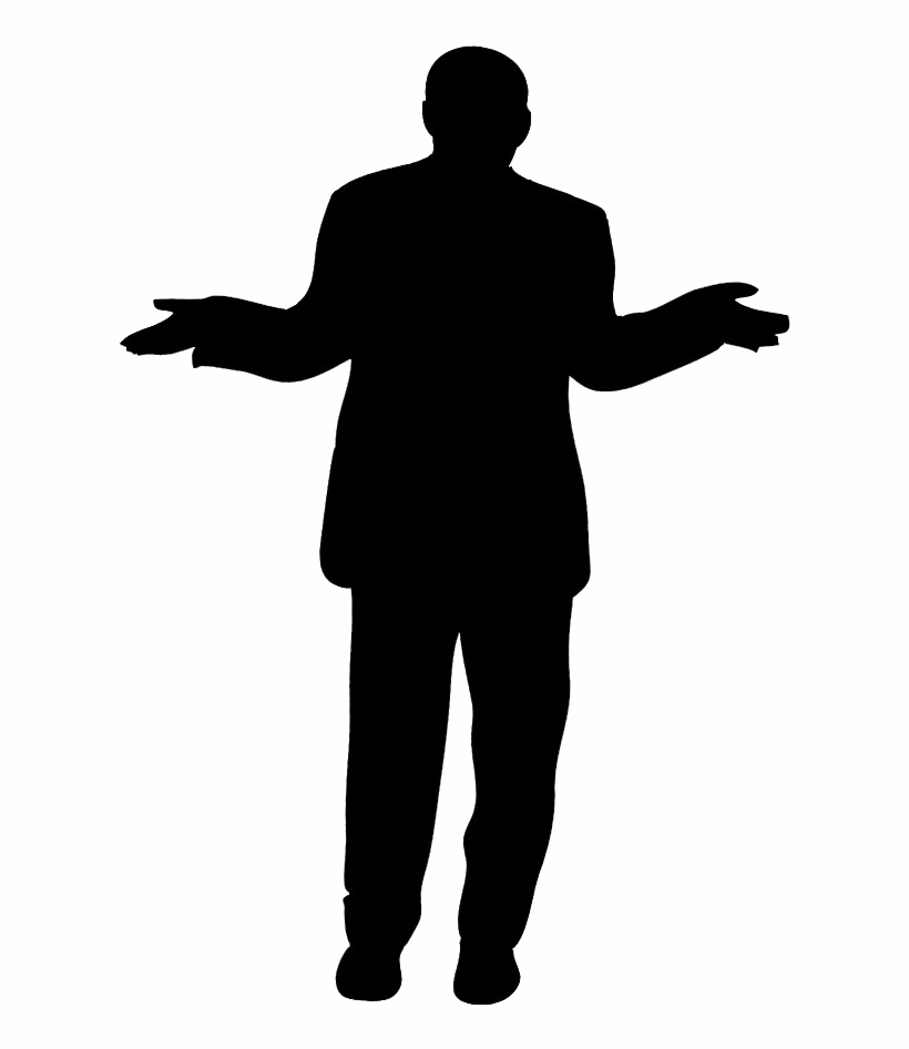 Human Outline, Shadow Figure, Dark Form Transparent PNG