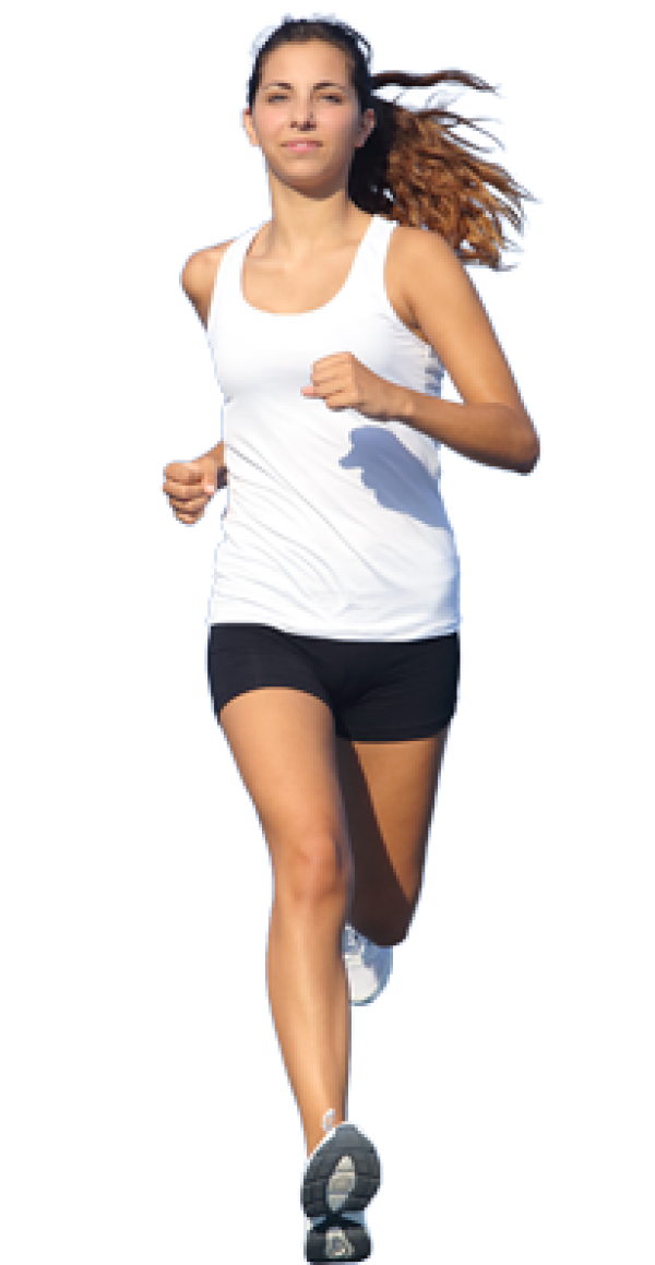 Running Woman, Female Athlete, Active Girl Transparent