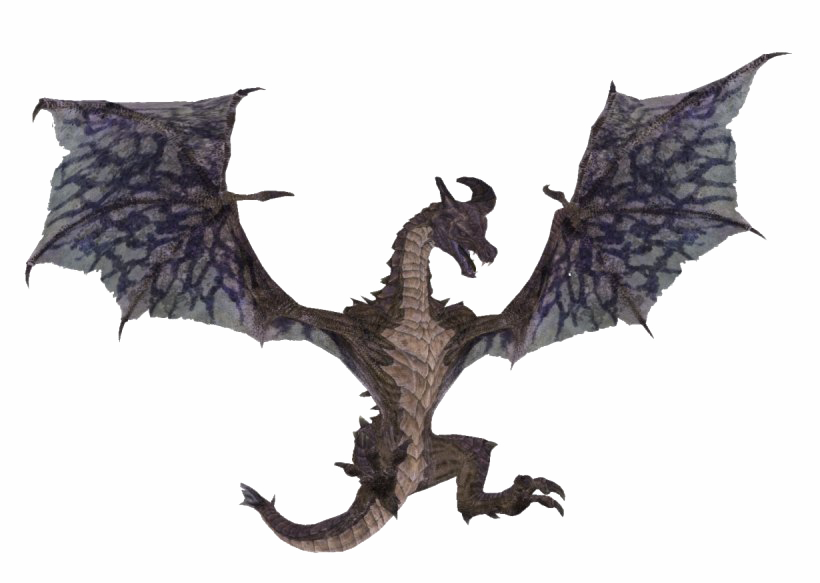 Skyrim Dragon, Fantasy Creature, Video Game PNG Image