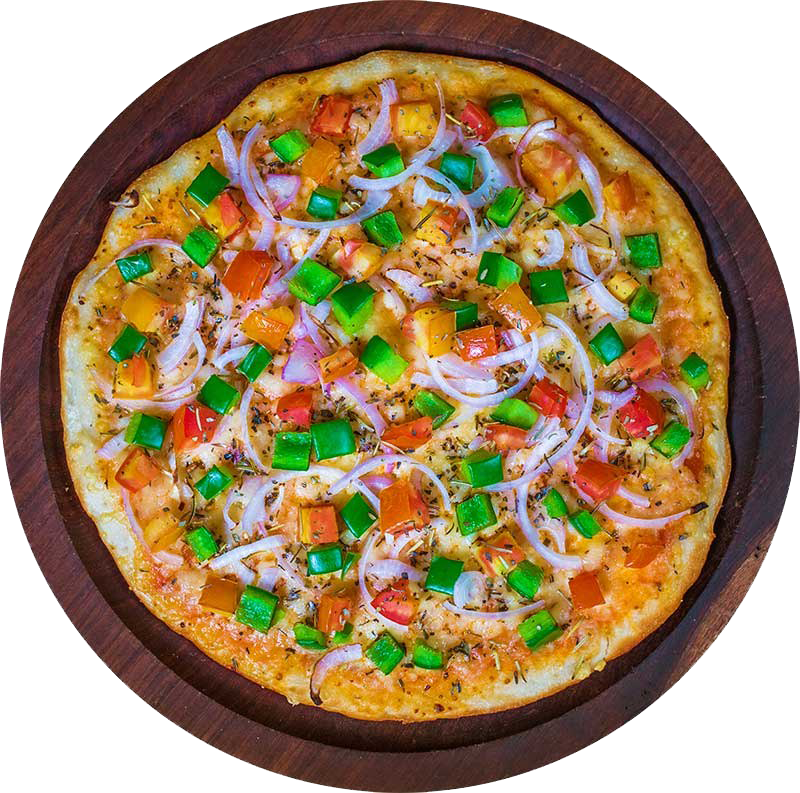 Pizza Top View, Slice, Template PNG