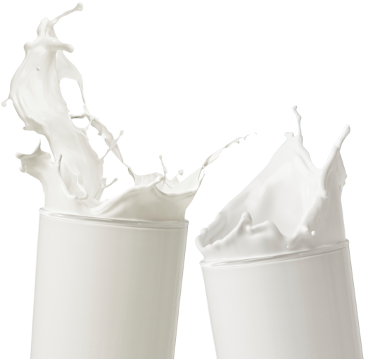 Milk Splash, Dairy Liquid, Beverage Element PNG Image