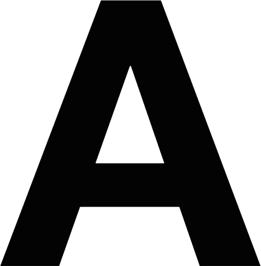 Alphabet Letter A, Clear, Shape PNG