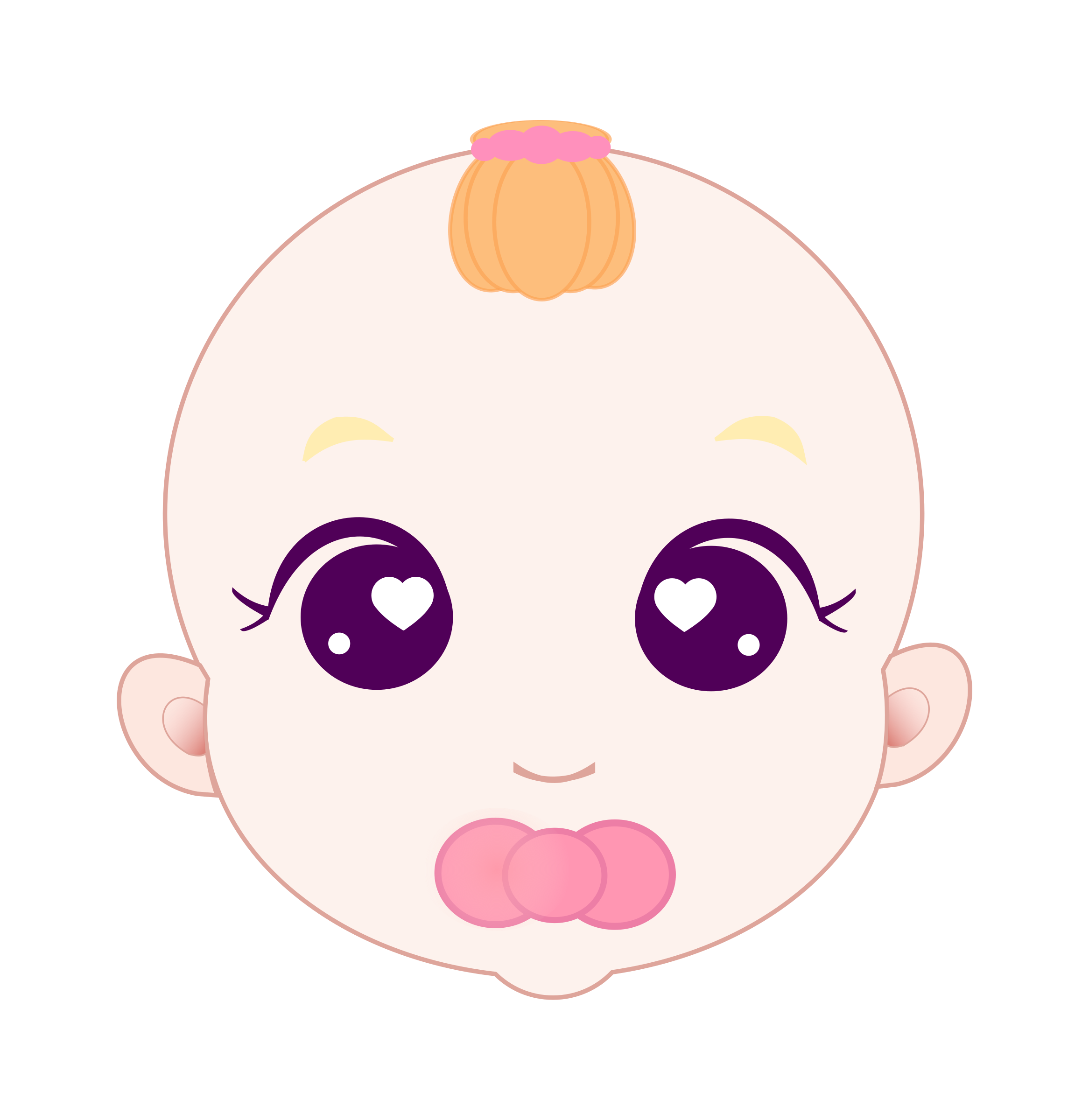 Baby Girl Vector, Cute Art, Illustration Transparent