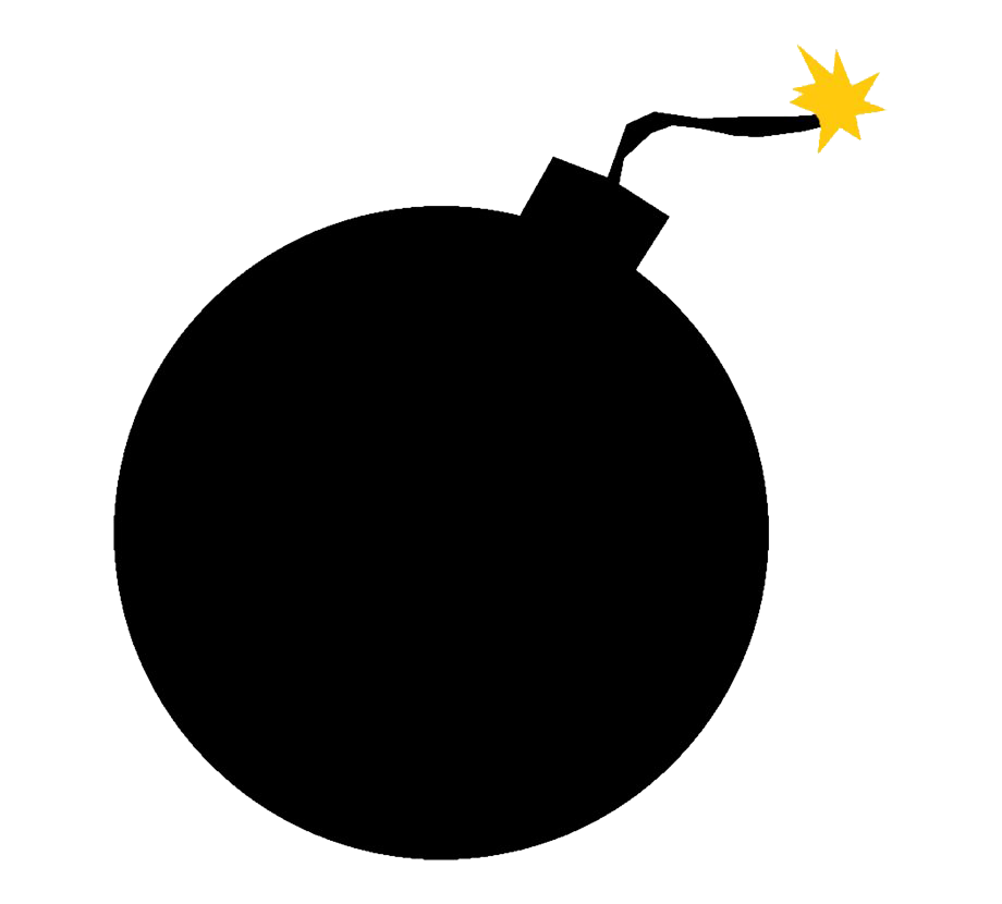 Bomb Outline, Shape, Figure Free PNG