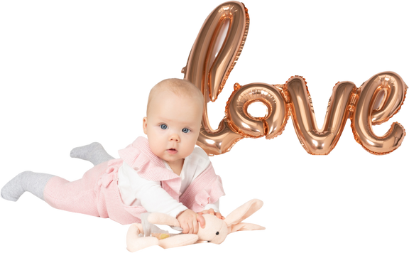 Adorable Infant Girl, Sweet Baby, Charming Toddler PNG