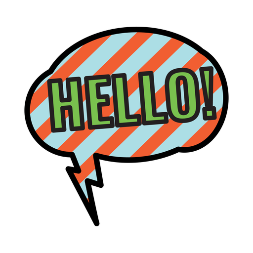 Hello Sticker, Greeting, Fun Transparent PNG