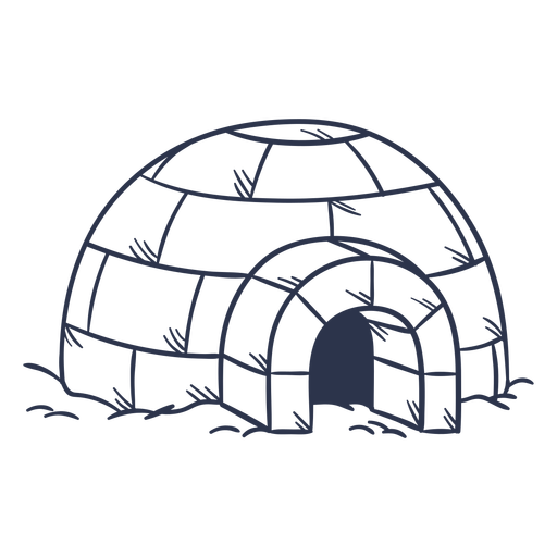 Igloo Icon, Vector Art, Winter Structure PNG