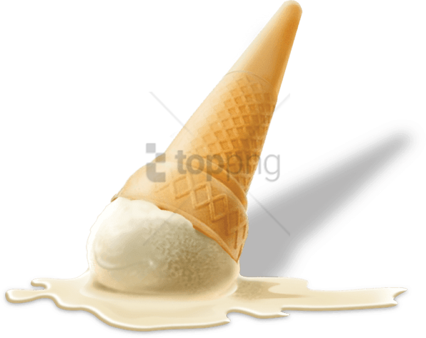 Ice Cream, Cone, Vanilla Transparent PNG