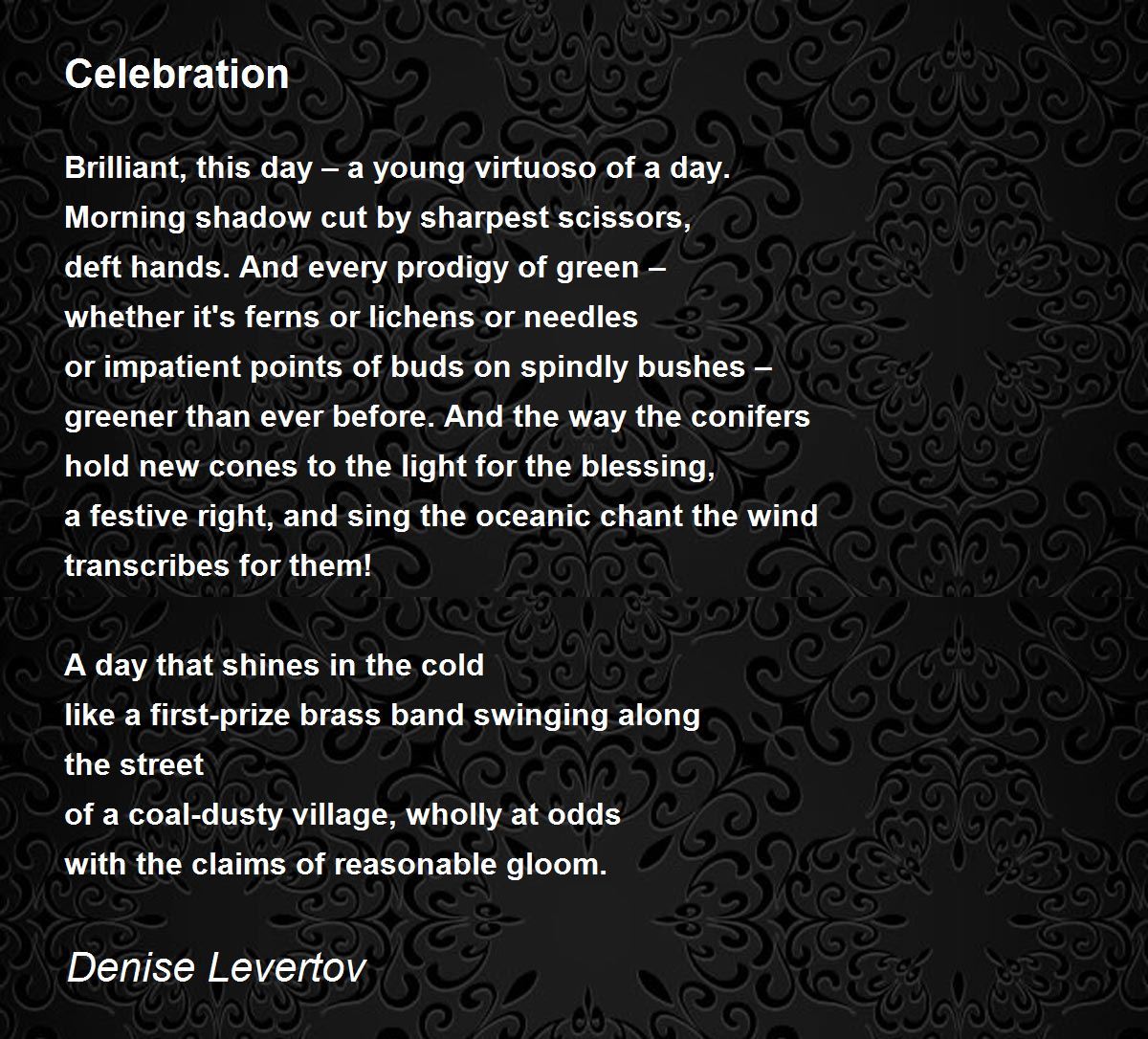 Poems On Celebration Lyrics – LYRICSTHOUGHT.COM