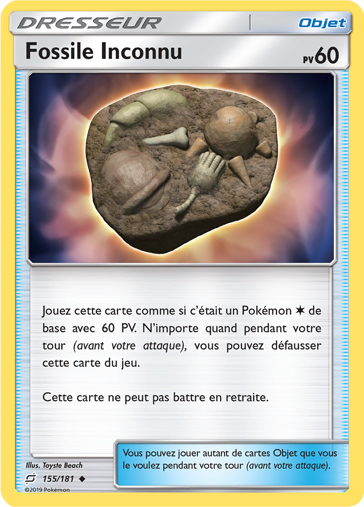 Fossile Inconnu (Soleil et Lune Duo de Choc 155)