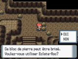 Utilisation d'Éclate-Roc dans Pokémon Diamant, Perle et Platine