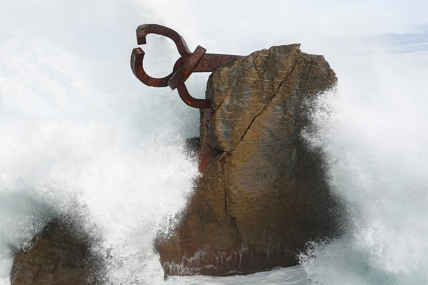 Eduardo Chillida's "El Peine Del Viento" in San Sebastián Spain