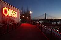 Portland Waterfront Daybreak and Dusk Pictures 