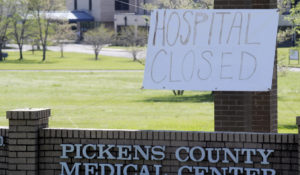 Pickens County Medical Center in Carrollton, Ala. The hospital is one of the latest health care facilities to fall victim to a wave of rural hospital shutdowns across the United States. (AP Photo/Jay Reeves)