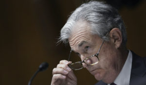 Federal Reserve Board Chairman Jerome Powell testifies during a Senate Banking Committee hearing on Capitol Hill on Sept. 24, 2020 in Washington, D.C. (Photo by Drew Angerer/Getty Images)