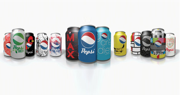 Redesenhando latas de Pepsi