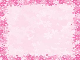 Borders Pink Floral Frames  Graphic Backgrounds