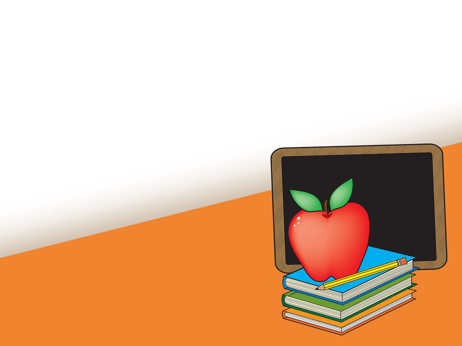 Apple and Book School Background