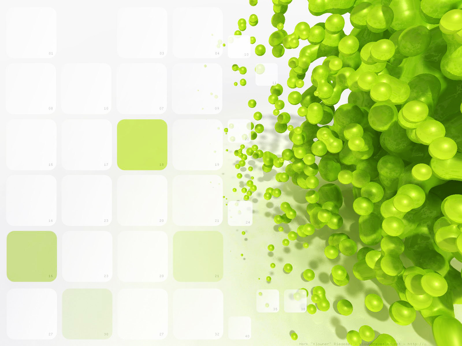 3D Pattern Green backgrounds