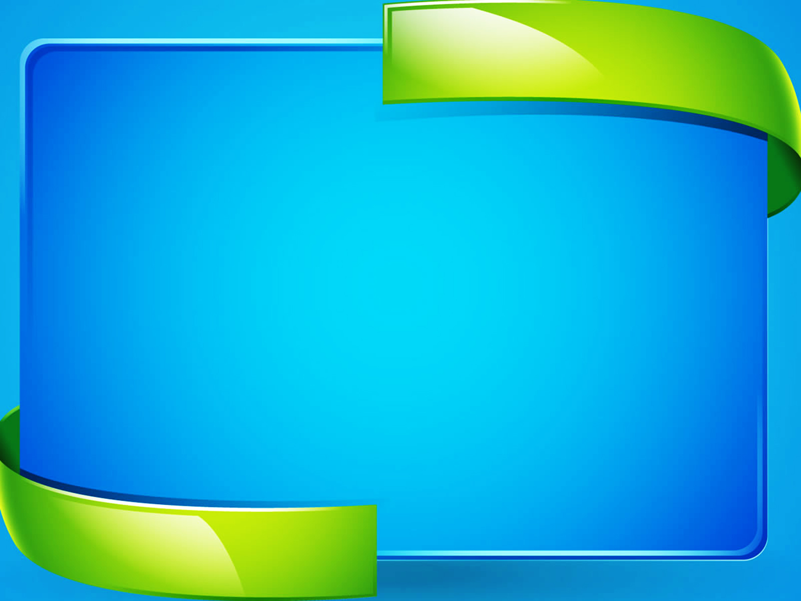 Blue 3D Border PPT Backgrounds