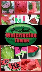 40+ Amazing Ideas for a Watermelon Theme to toddler, preschoolers, prek, and kindergarten age kids! Includes free printable math, literacy, and other educational activities, watermelon crafts, and watermelon kids activities perfect for summer #preschoolthemes #kindergarten #prek