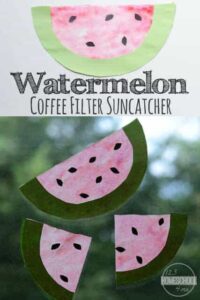 watermelon suncatcher craft