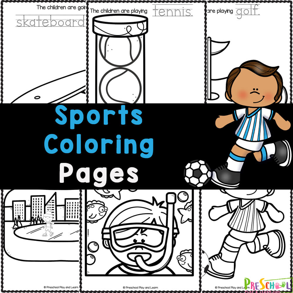 Unleash Your Inner Artist: Sport Coloring Pages Printable for Kids and ...