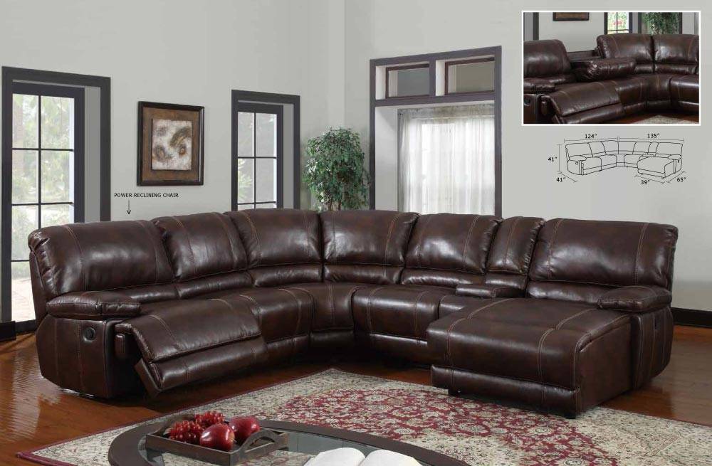 Dark Brown Leather Sectional Living Room Ideas : Collection Des Idées ...