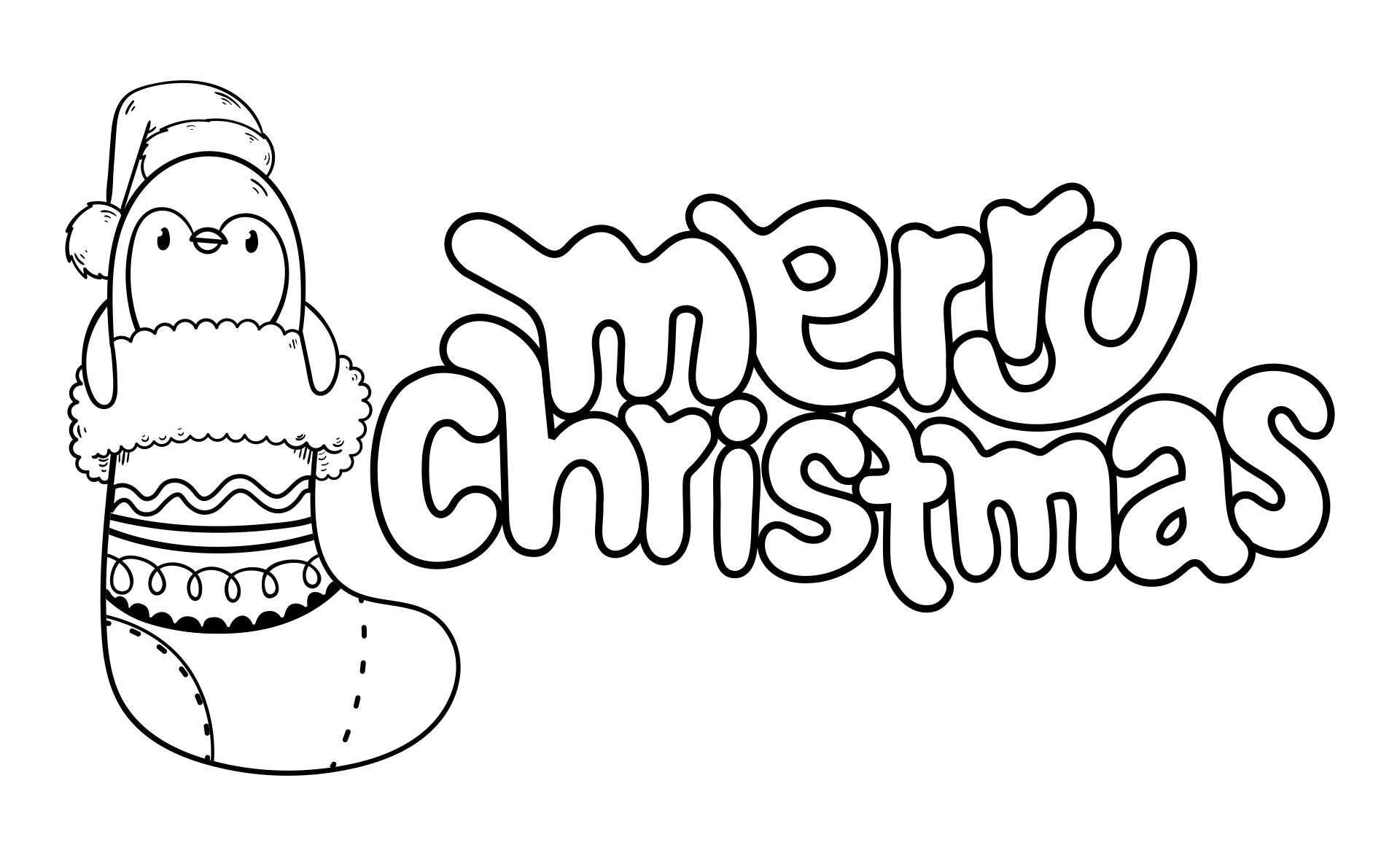 Christmas Coloring Sheets Printable Template