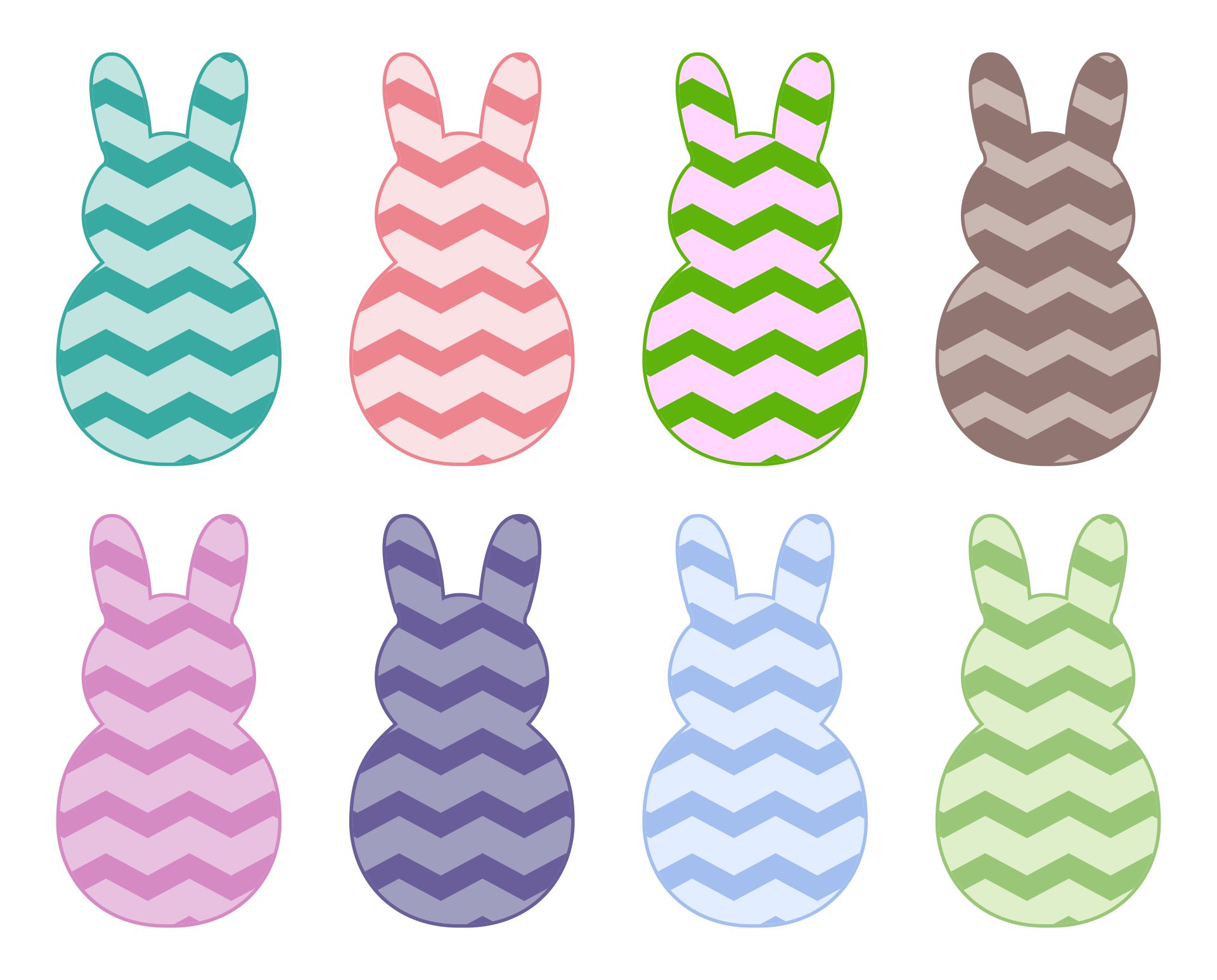 Easter Chevron Printable