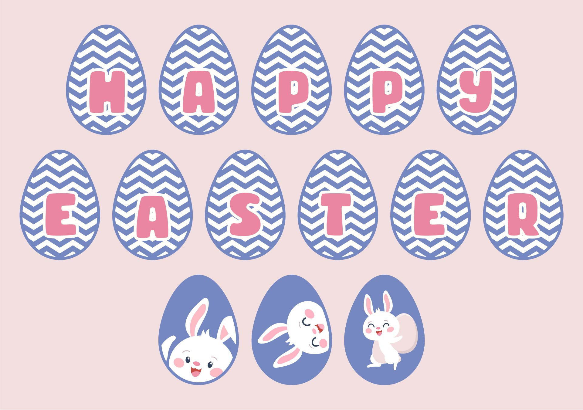 Happy Easter Banner Printable Free