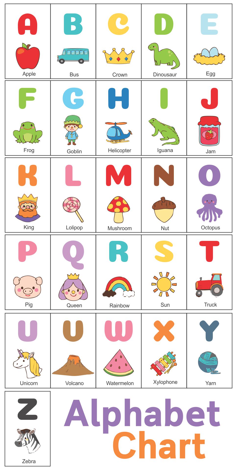 English Alphabet Printable