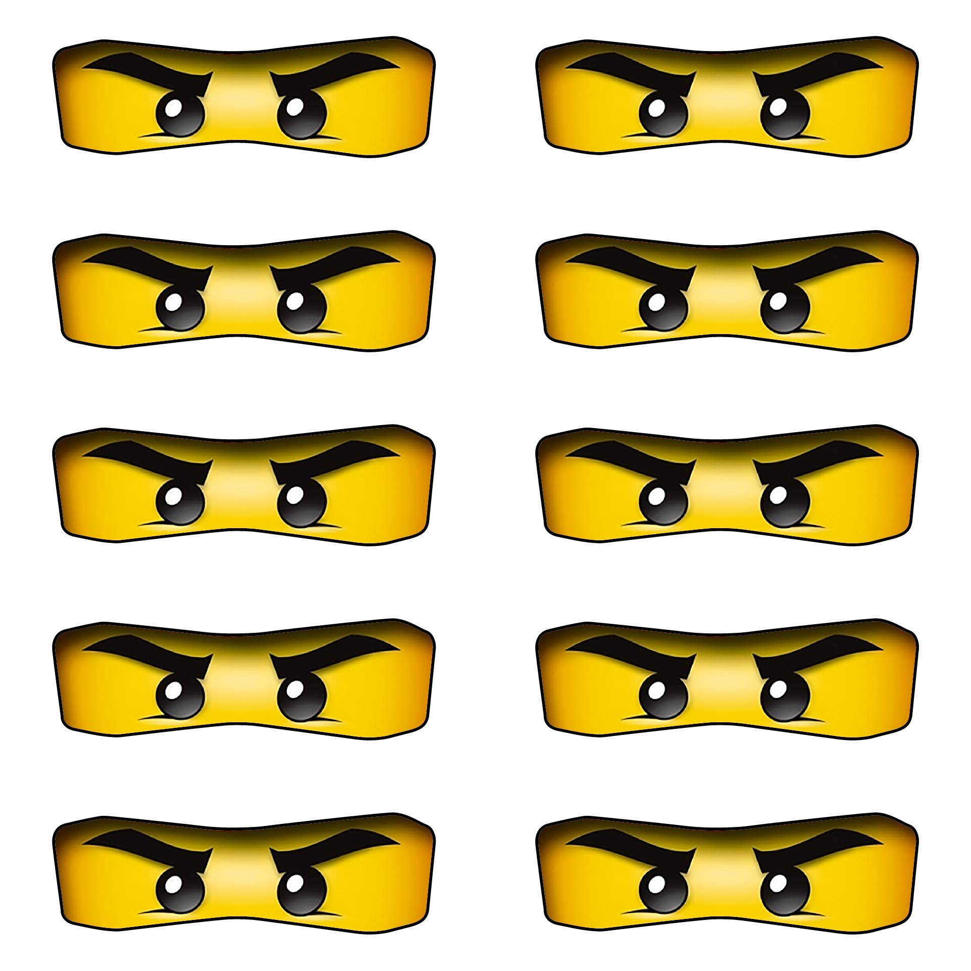 Free Printable Ninjago Eyes