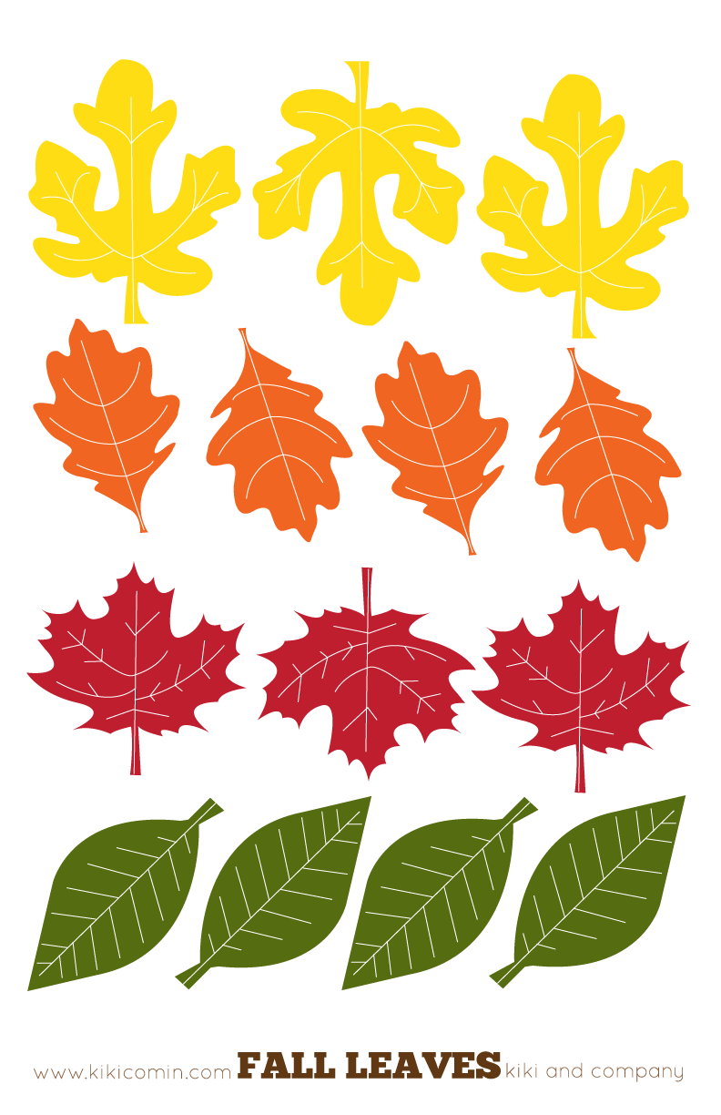 Free Fall Leaves Printables