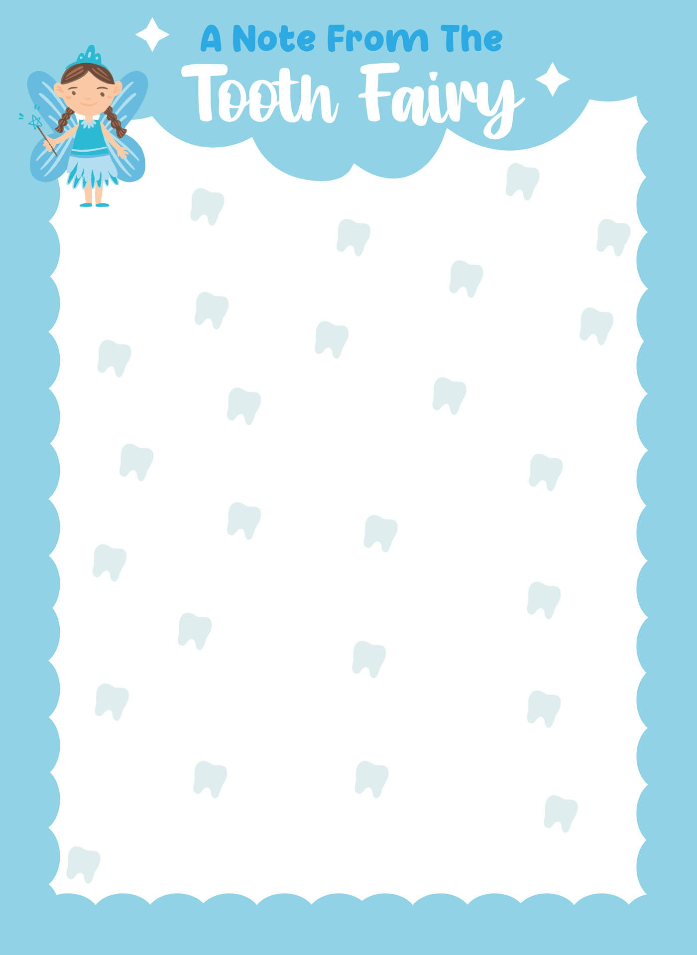 Tooth Fairy Letterhead Template