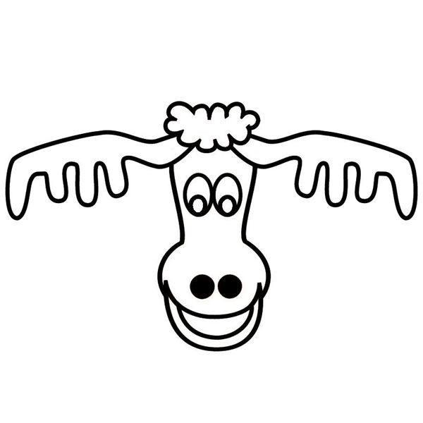 Moose Outline Printable