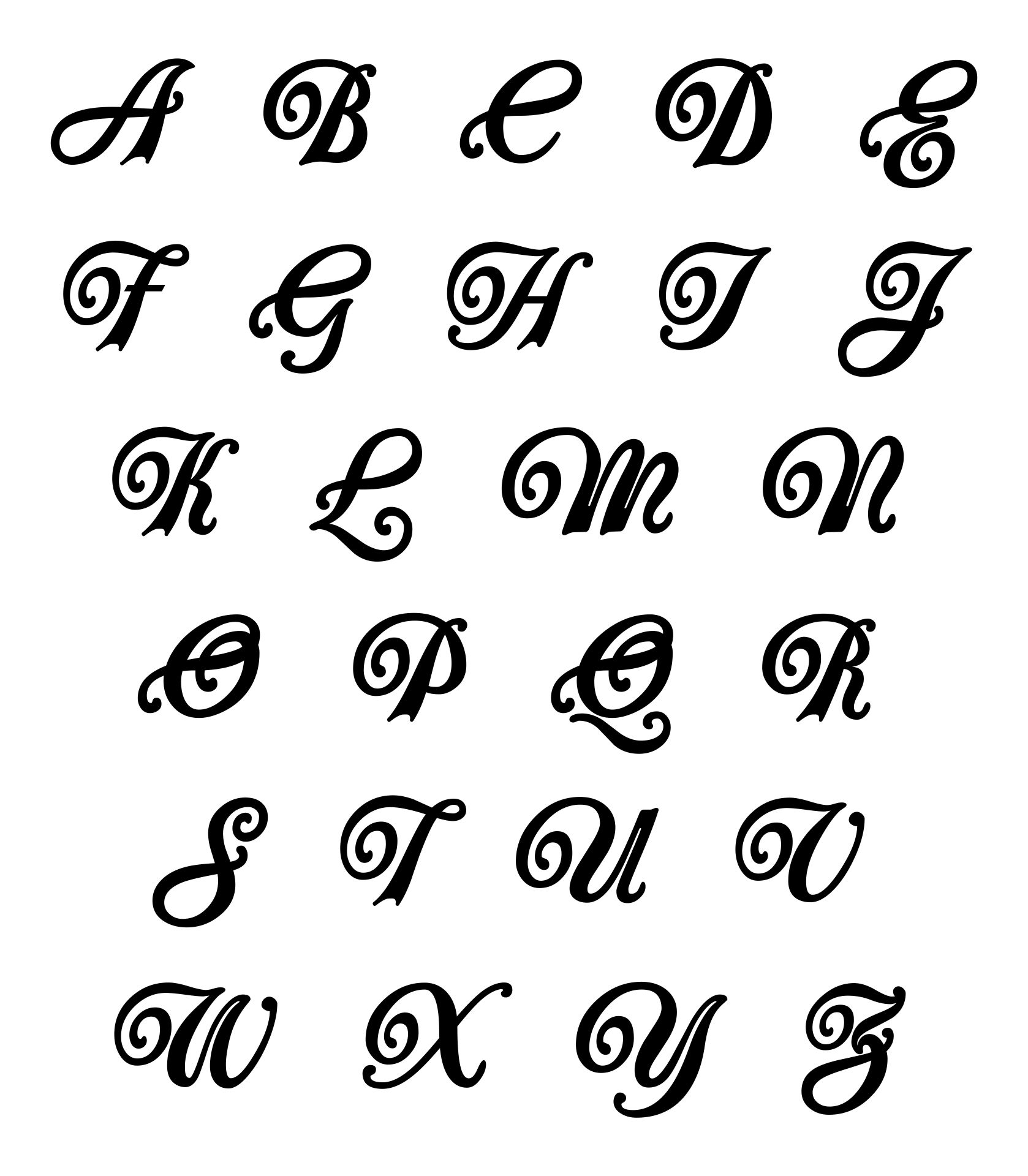 10 Best Fonts Alphabet Free Printable Pdf For Free At Printablee | Porn ... image.